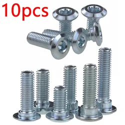 10PCS Universal Motorcycle Bolts Brake Disc/rotor Screws M8*1.25*25/35mm Carbon Steel 8.8 Lever For Honda Yamaha Kawasaki Suzuki