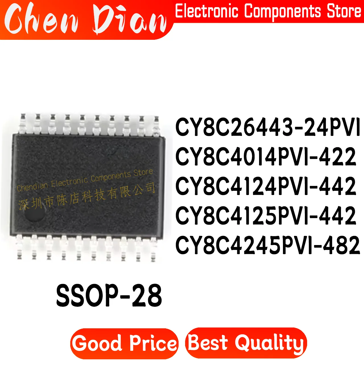 CY8C26443-24PVI CY8C4014PVI-422 CY8C4124PVI-442 CY8C4125PVI CY8C4245PVI-482 Package SSOP-28  New Original Genuine