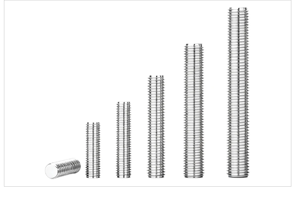 DIN976 304 Edelstahlkopflose Schraube, Metrische Vollgewindestange Gewindestange Bolzen M6 M8 M10 M12 M14 M16 – Detail 8