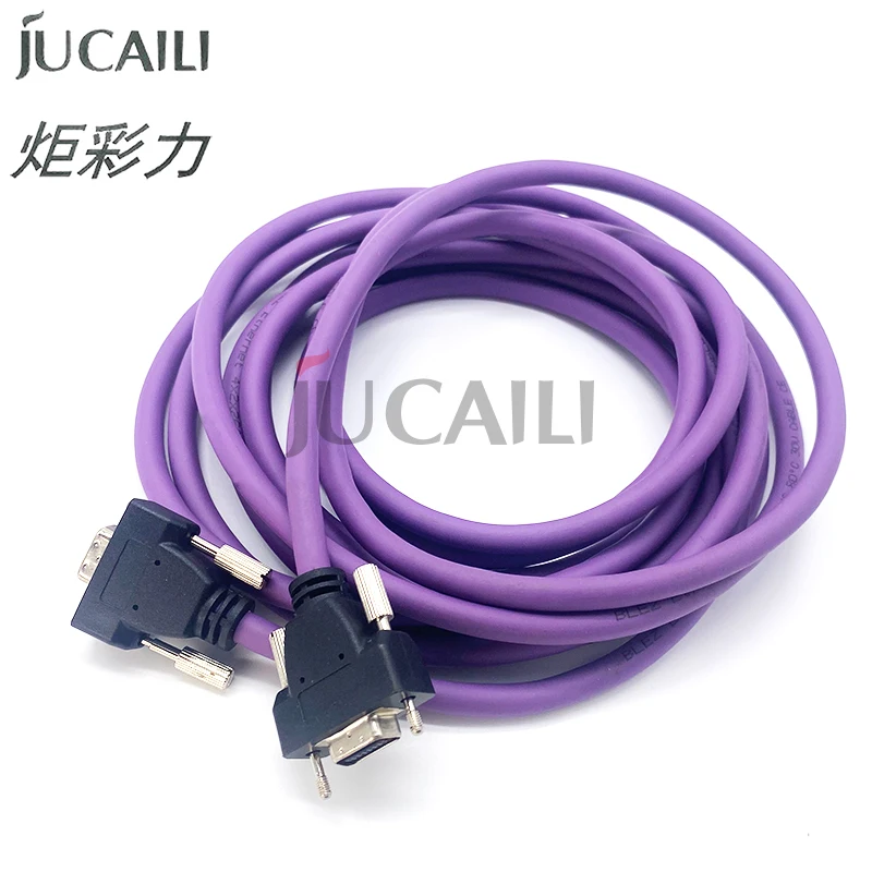 JCL 14Pin PCI High Density USB Cable for Allwin E160UV E180 E320 Solvent UV Printer Main Board Purple Cable