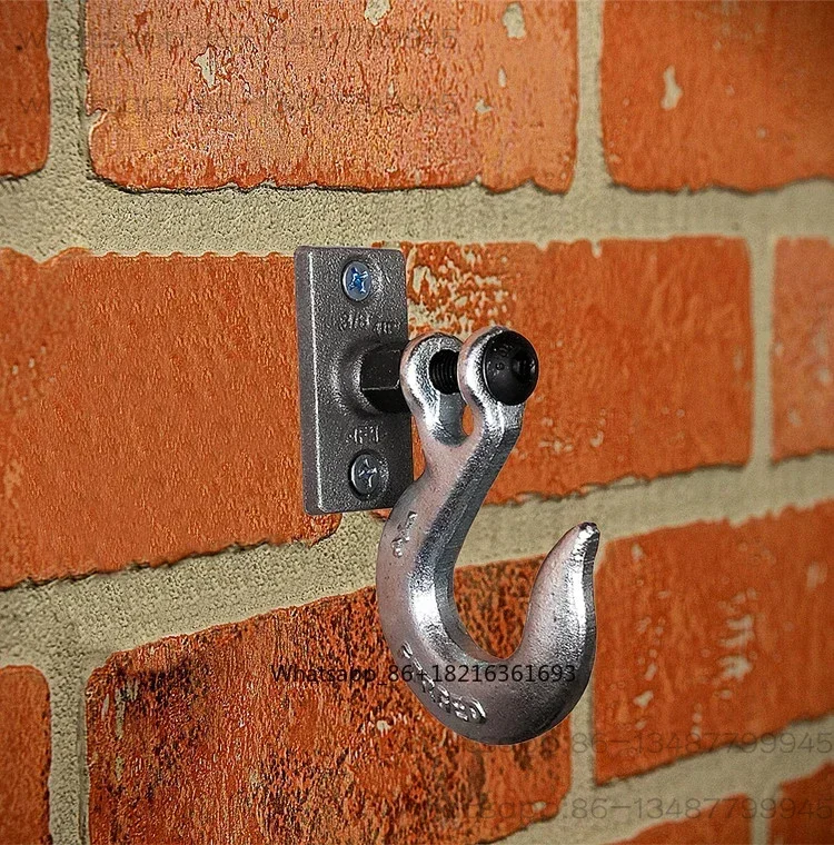 American industrial retro hook creative rough cast iron  coat hook coffee shop bar coat hook