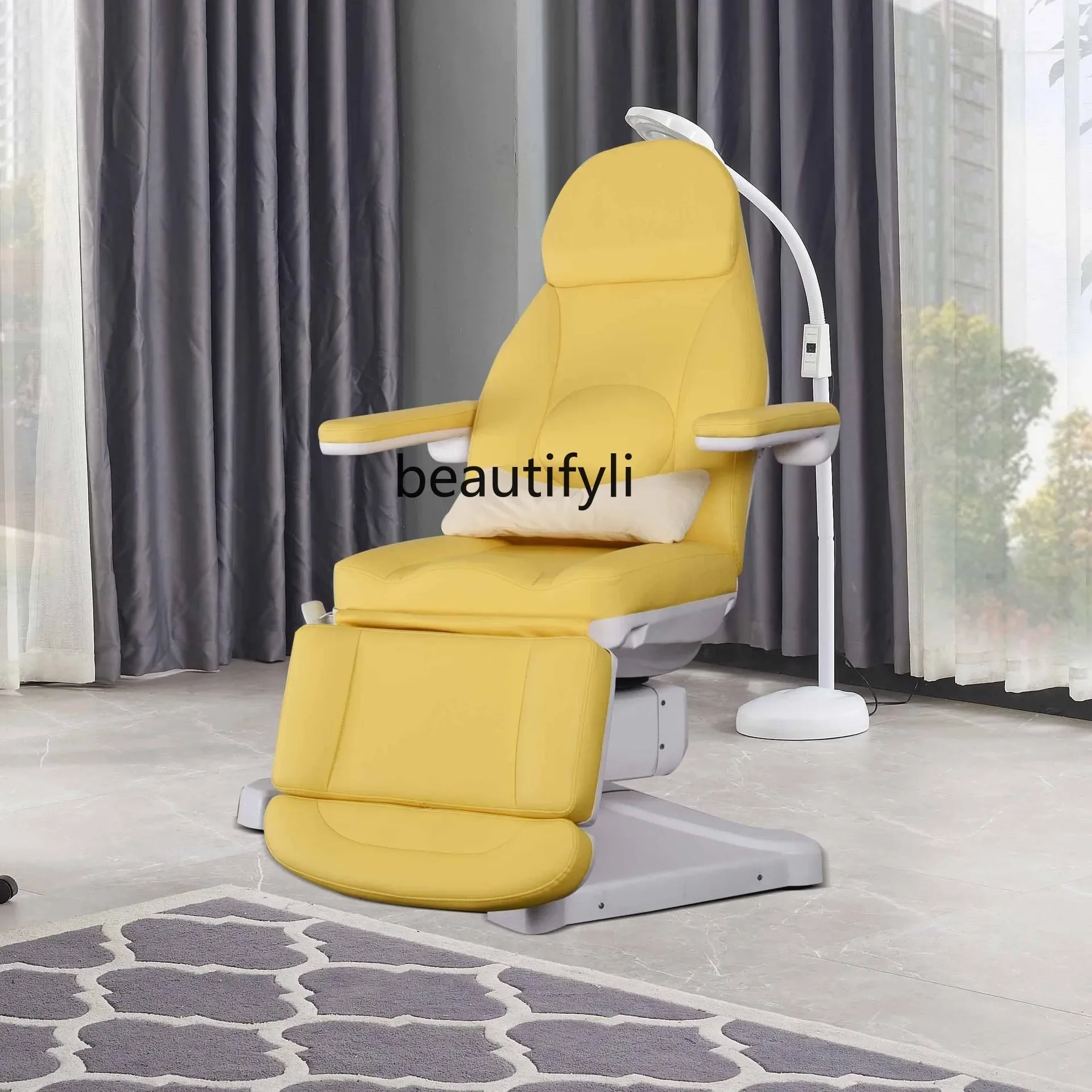 Beauty Salon Electric Lift Beauty Care Bed Pattern Rotatable Embroidery Tattoo Bed Dental Chair Body Shaping