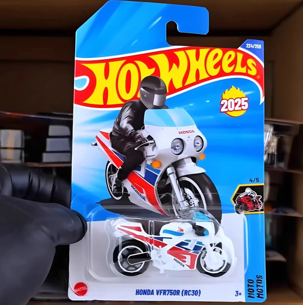 Genuine Hot Wheels Car Honda VFR750R Motorbike 1/64 C4982/2025M Diecast Toys Boy Motorcycle Motors Collection Birthday Gifts
