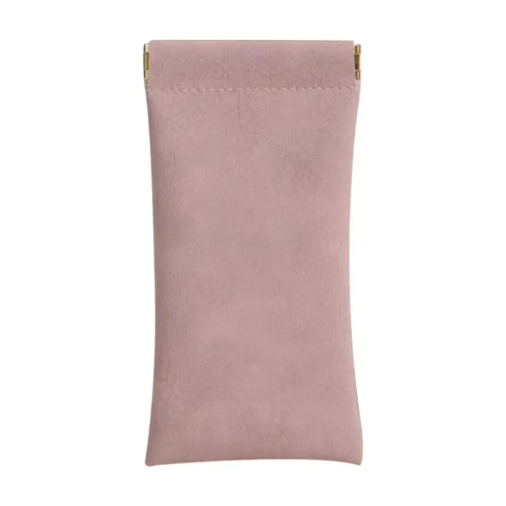 New Cortex Texture Glasses Storage Bag Shrapnel Mouth 18×9cm Glasses Bag Automatic Closed Storage Bags