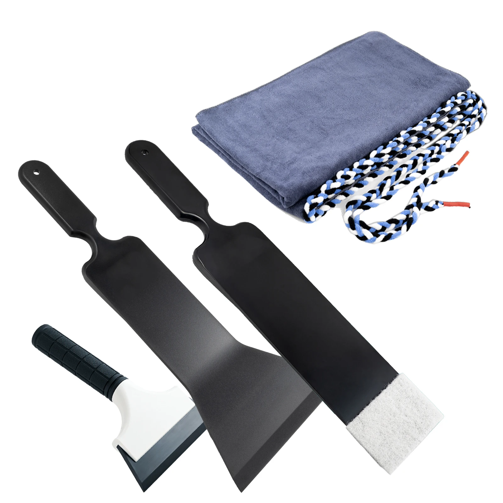 FOSHIO Car Windows Tint Kit Vehicle Glass Cleaning Bulldozer Squeegee Scraper Dashboard Towel Vinyl Wrapping Film Installation