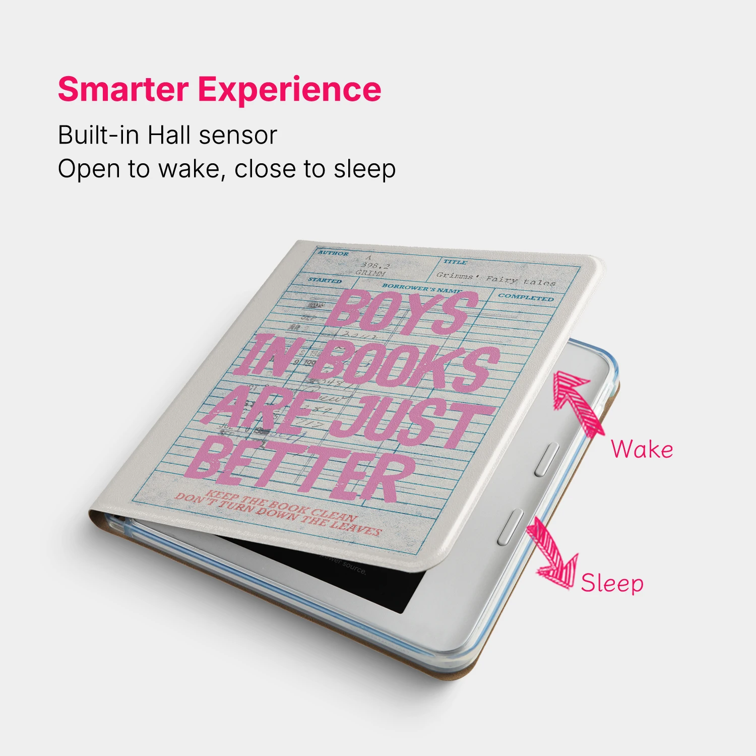 Etui Magnetyczne Odłączane Przezroczyste z Przegródką na Rysik i Funkcją Automatycznego Usypiania do Kobo Libra Colour Libra 2 + Karta Biblioteczna — zdjęcie produktu 6