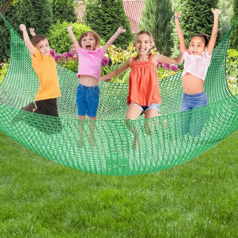 

Climbing Net For Kids Outdoor Double Layers Backyard Play Web Portable Climbing Netting 3x10 Ft Outdoor Exercise Equipment For