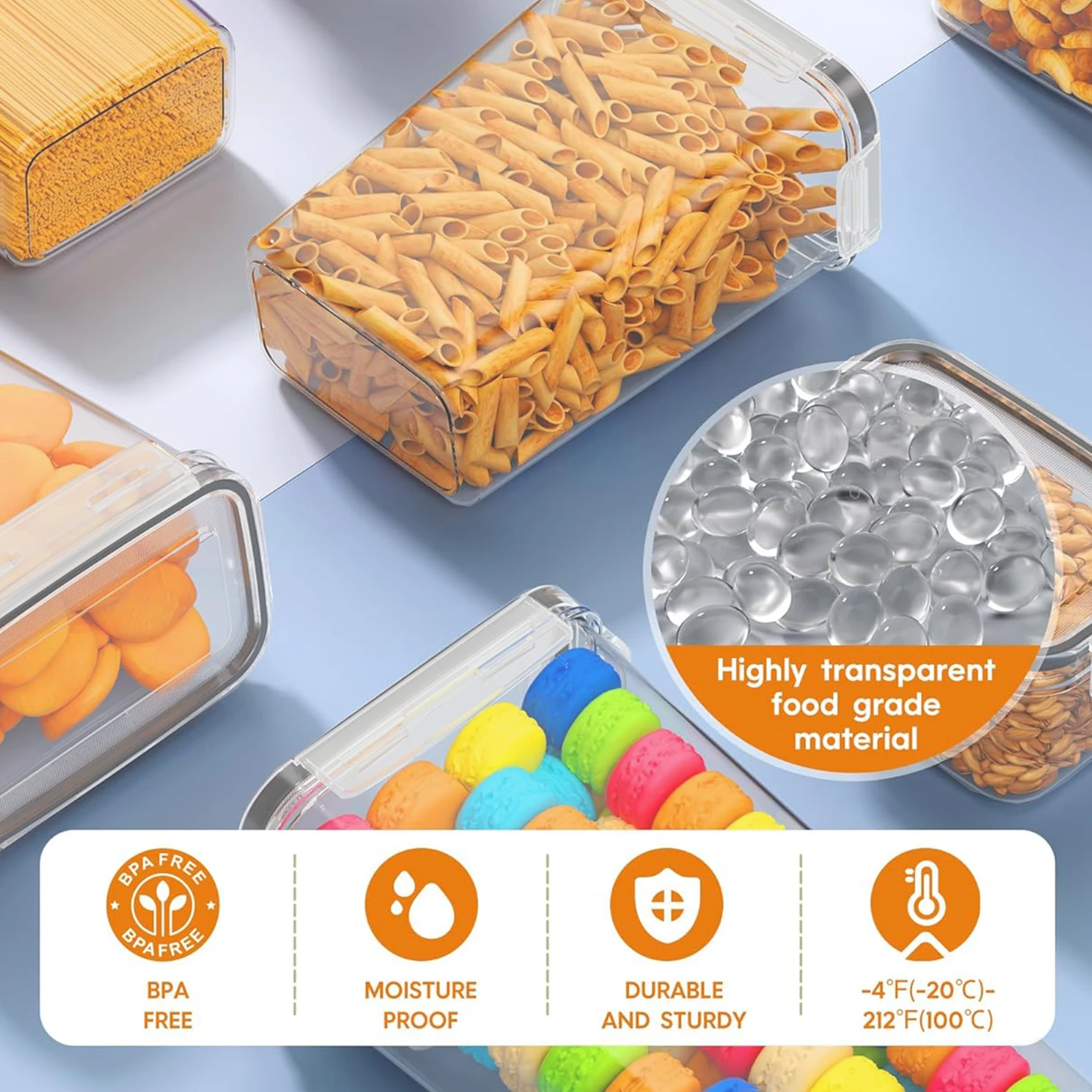 12 Set Wadah Penyimpanan Makan - Food Storage Kitchen Container Set ulasan dan harga