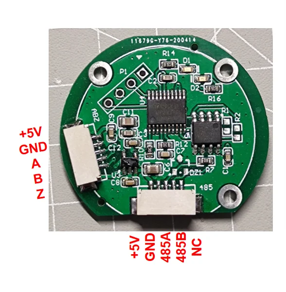 

Magnetic Encoder, Angle Sensor, TLE5012, High Precision 15 Bits, RS485, MODBUS Communication