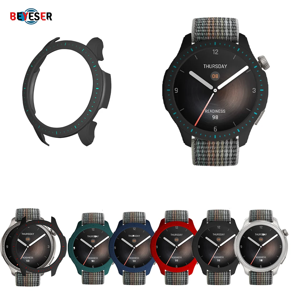 Funda de reloj para Amazfit Balance con escala, carcasa de protección hueca, anticaída, arañazos, PC, cubierta protectora dura, accesorios