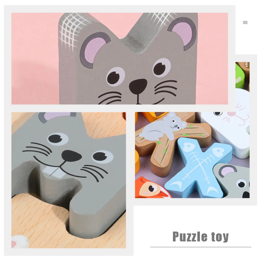 Houten educatief puzzelbord Interactief huishoudelijk leeraccessoire Ontwikkelingscadeau voor peuters Intelligentie Speelbenodigdheden