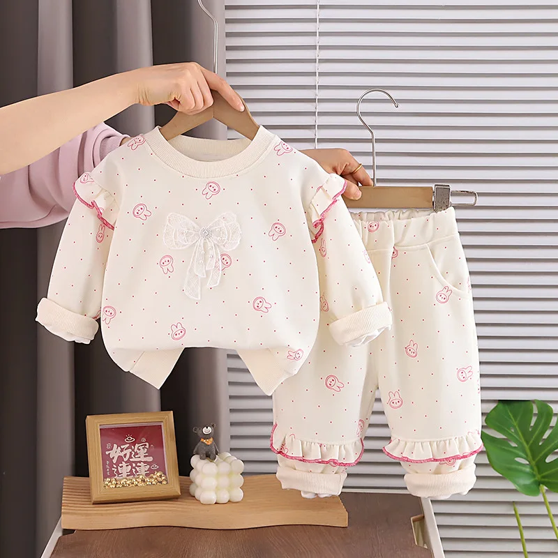 korean-children's-clothes-2026-new-spring-autumn-baby-girl-cute-rabbit-print-bow-long-sleeve-sweatshirt-and-pants-two-piece-set
