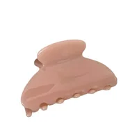 Pince à cheveux en acétate élégante pour femme, pince requin douce, taille moyenne, accessoires pour cheveux, vêtements de sauna 5