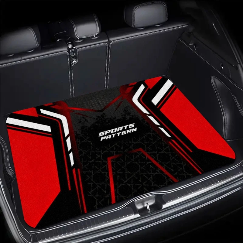 Cool Car Trunk Mat Non Slip Dirt Resistant Easy To Clean Crystal Velvet Wear Resistant Protective Liner For Drivers Pet Owners