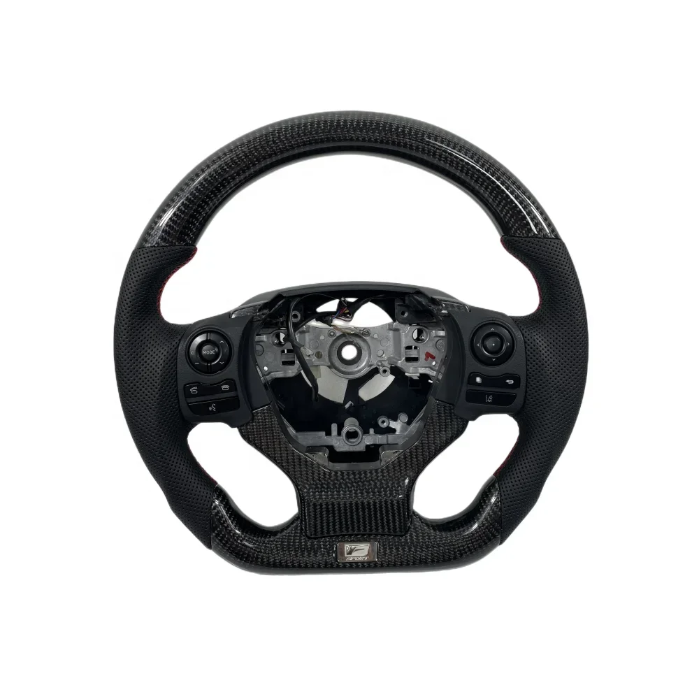 Customized carbon fiber steering wheel black leather suitable for Lexus is250 is350 nx300 rc350  is300h rc200t ct200h 2013-2021