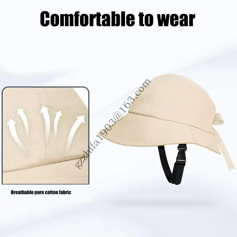 

Woman Hat Shaped Bike Helmets Breathable Bicycles Helmets Cycling Hat Wide Brim Sun Hat for School Cycling Riding .A5KC