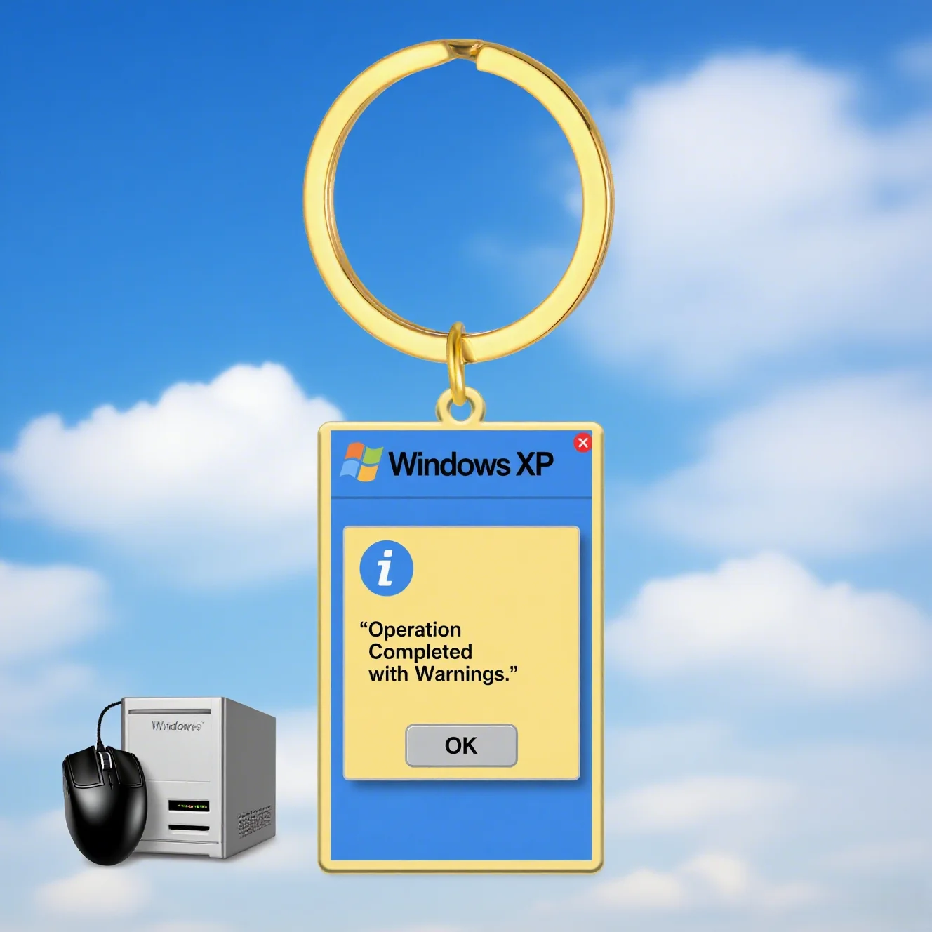 Portachiavi pop-up per computer personalizzati Avvertimento Confessione Personalizza liberamente Display di testo o nomi Regali unici di ornamenti personalizzati