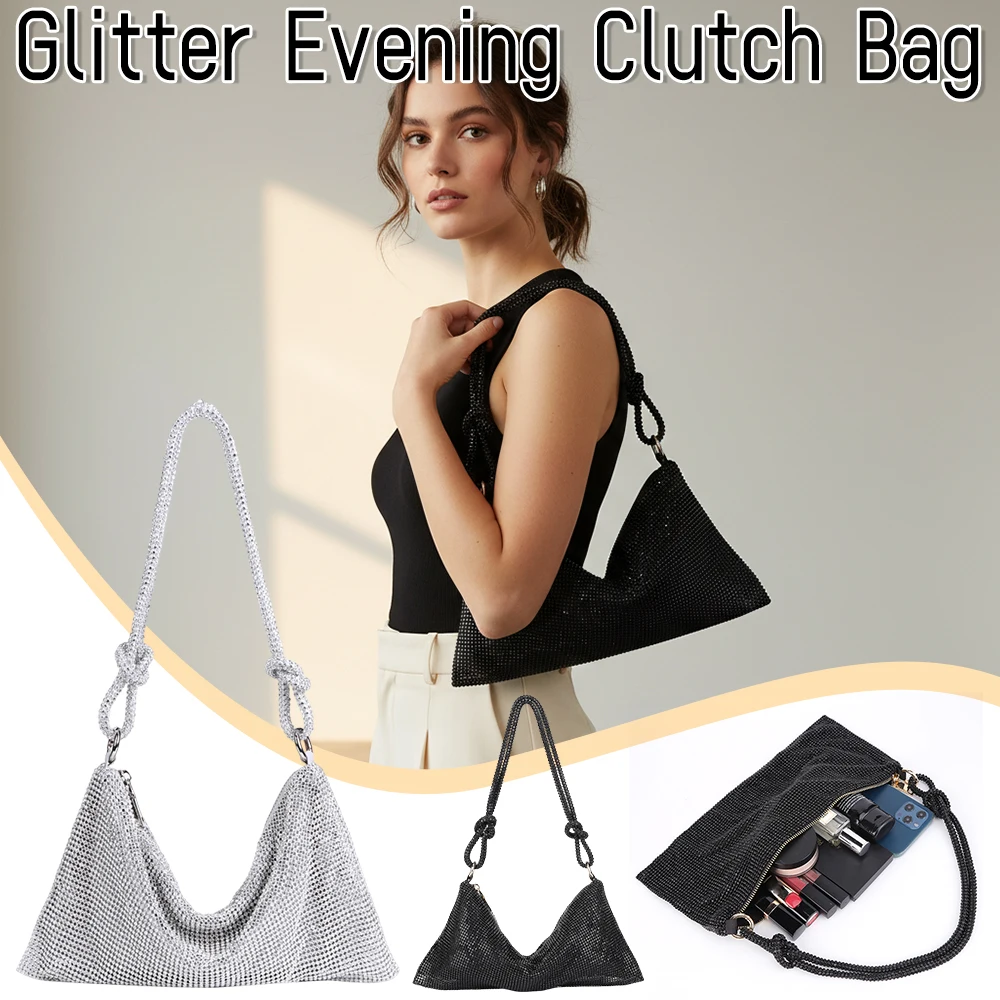 

Модный вечерний клатч со стразами, блестящие кристаллы, женский ужин, свадебные кошельки, дизайнерские сумки на плечо, подмышки