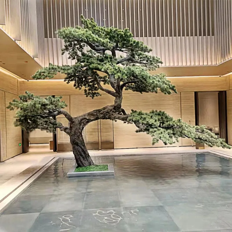 Vendite dirette in fabbrica Piante vive alte 2 m Alberi bonsai da interno Pino artificiale per la decorazione domestica