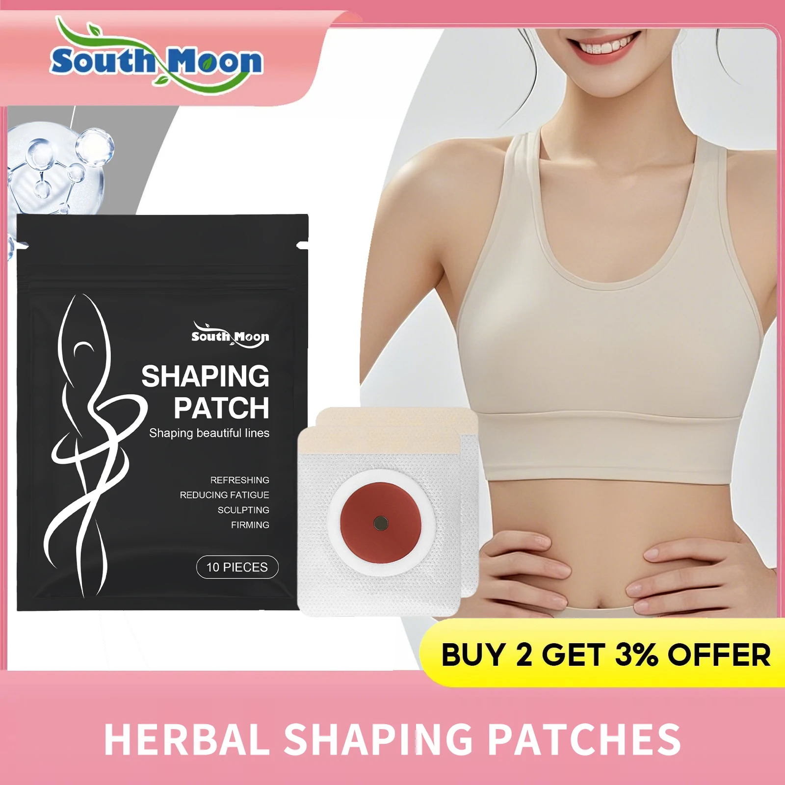 

Shaping Firming Body Patch Natural Plant Navel Sticker Abdomen Fat Burning Cellulite Removal Slimming Detox Weight Loss Products