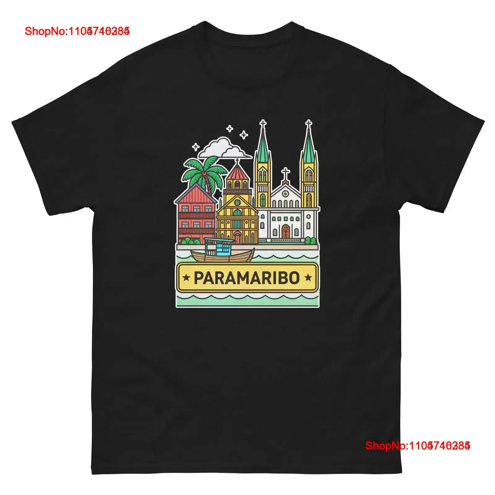 Paramaribo World Travel Urban Area City T Shirt vintage Washed streetwear Breathable Top For Everyday Wear fashion Slightly