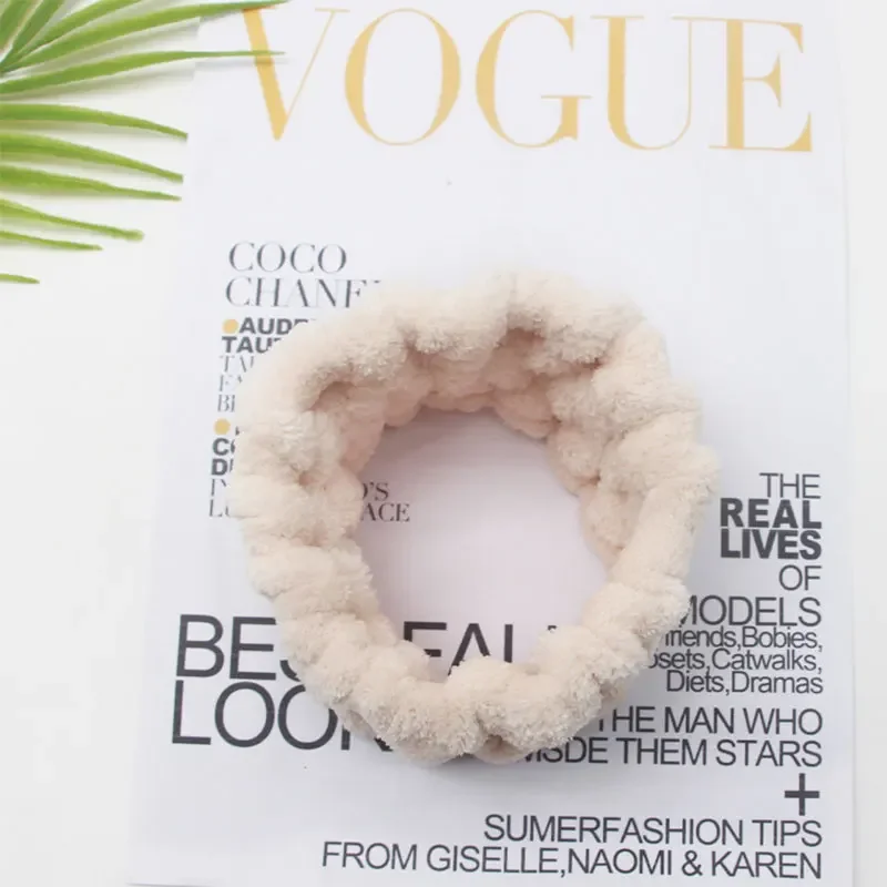 

Face Wash Headband Makeup Single Circle Coral Velvet Hair Cover Sports Yoga Hair Accessory For Women