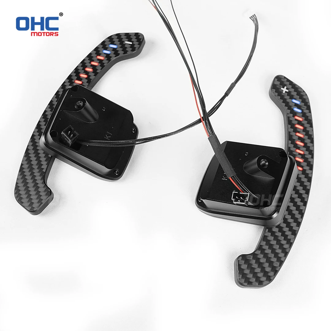 OHC LED Magnetic Carbon Fiber Paddle Shifters For Chevrolet Camaro SS Corvette C7