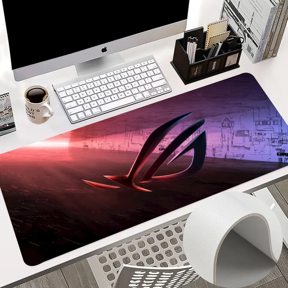 

A-ASUS R-ROG Mouse Pad 900x400mm Keyboard PC Desk Pads HD 60x30cm Printing Computer Double Sided Leather Non-slip PU Mouse Pads