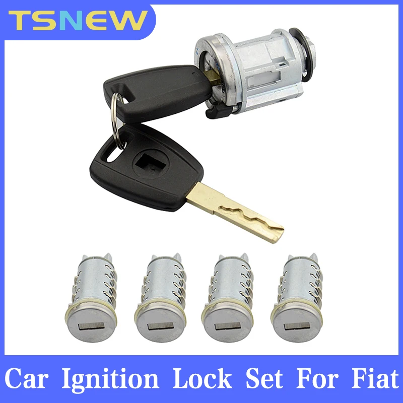 full Car Ignition Lock Set For Fiat Ducato For Peugeot For Citroen SIP22 Blade Car Key Door Original Milling Cylinder Trunk Lock