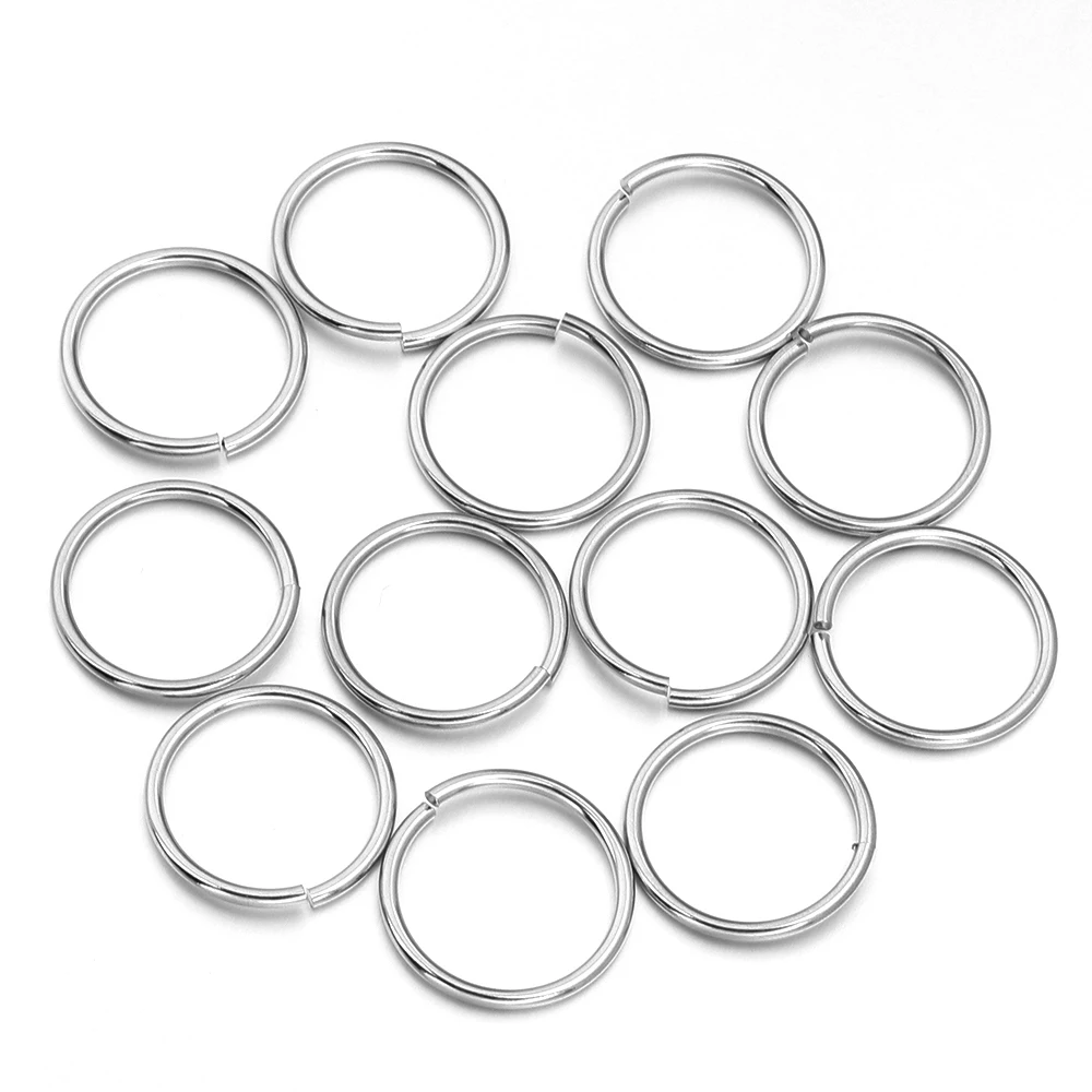 20Pcs Stainless Steel Split Ring Jump Rings for DIY