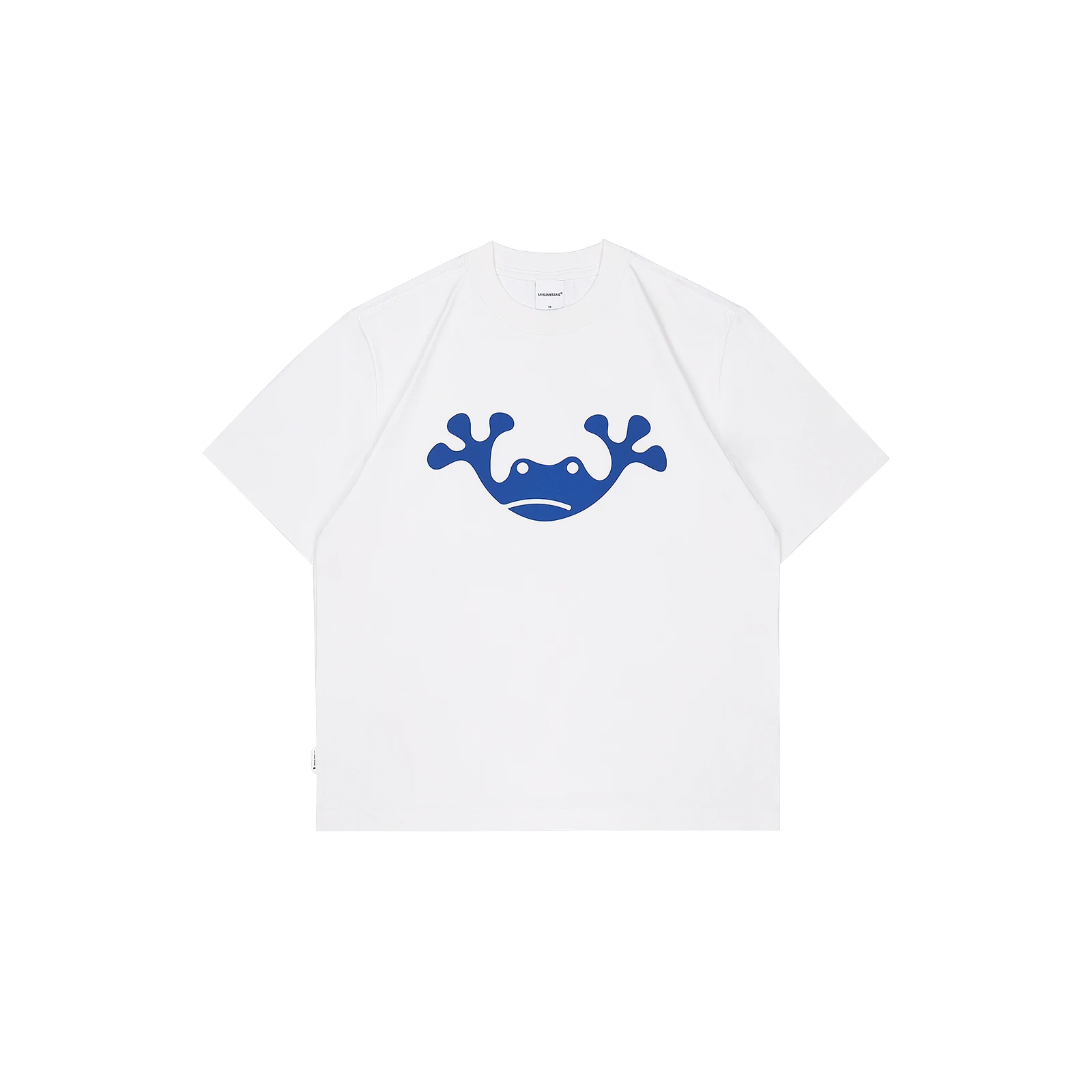 

European Summer Trend Hot Frog Super Clear Print New Men's Loose Comfortable High Street Pure Cotton Breathable T-shirt