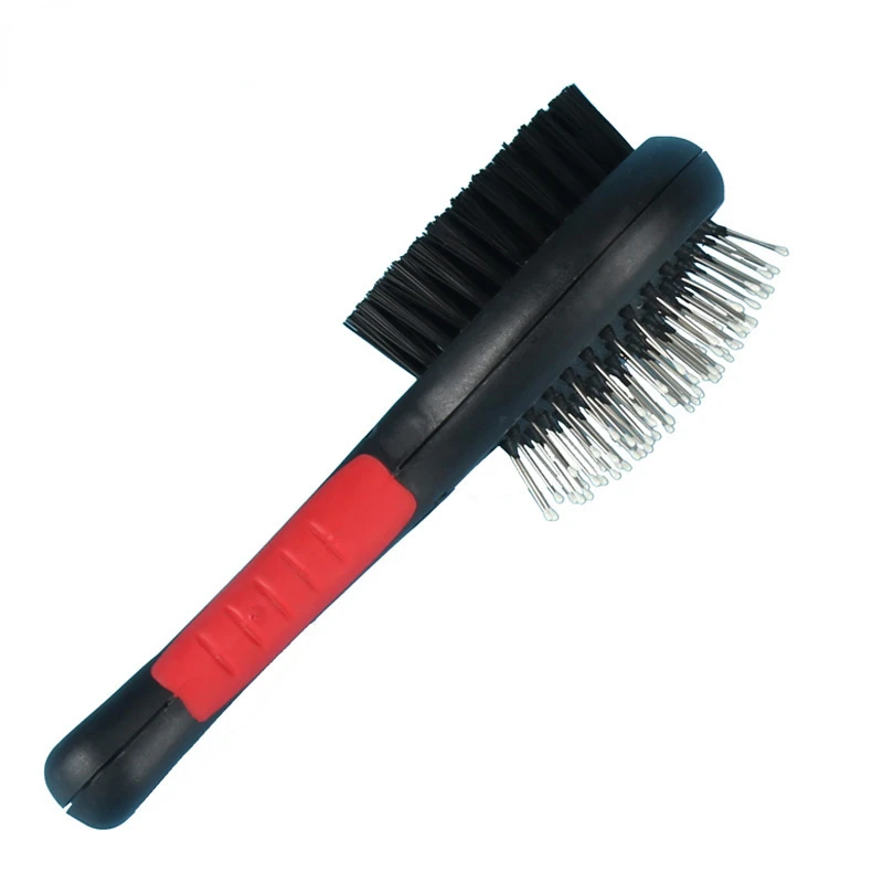 Versatile and Gentle Long Hair Brush with Essential Plastic Handle - The Ultimate Grooming Companion for Cats and Puppies, Ideal