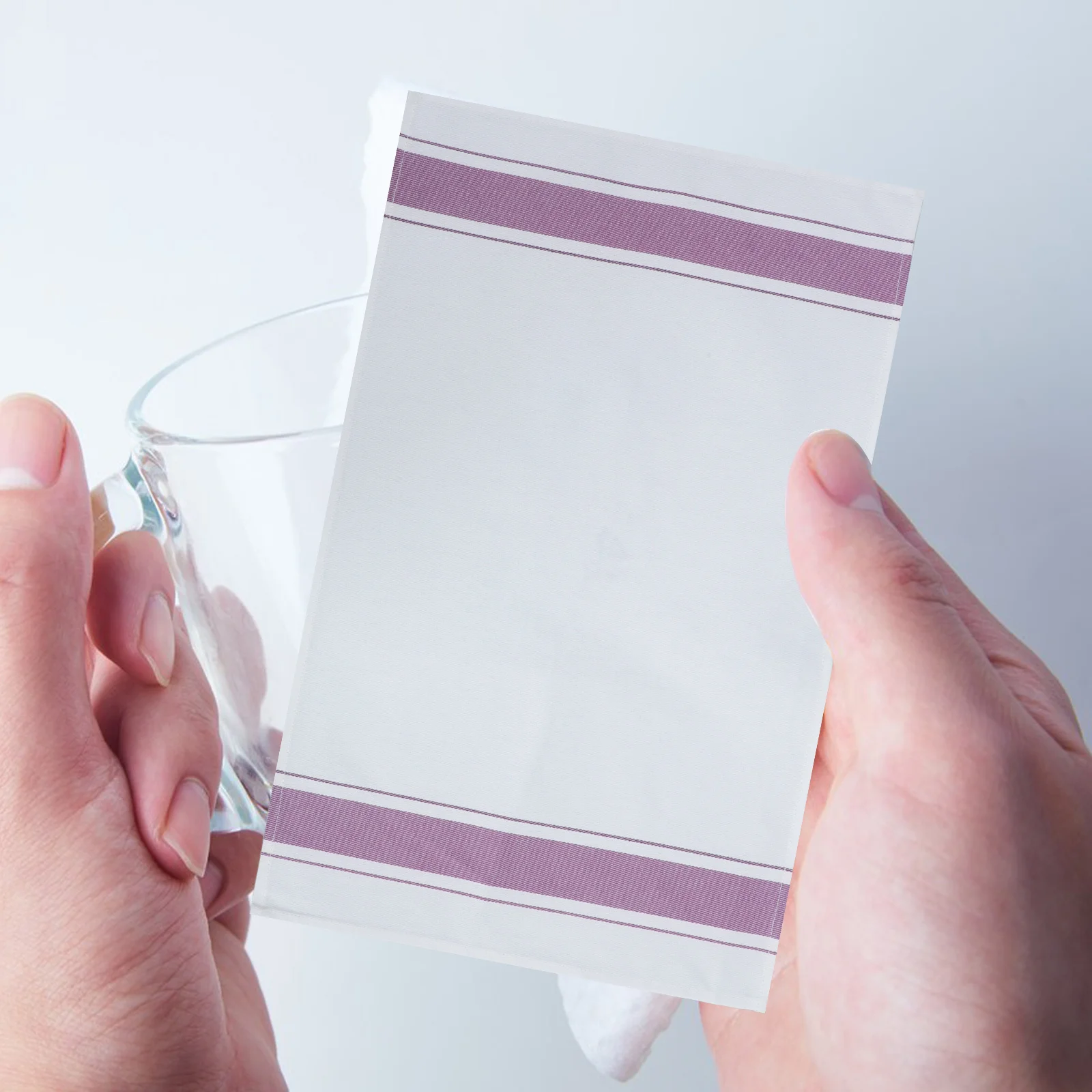 

10Pcs Pure Cotton Napkins Glass Polishing Cloths Reusable Washable Towels for Hotel Restaurant Stemware Wine Glass Cleaning