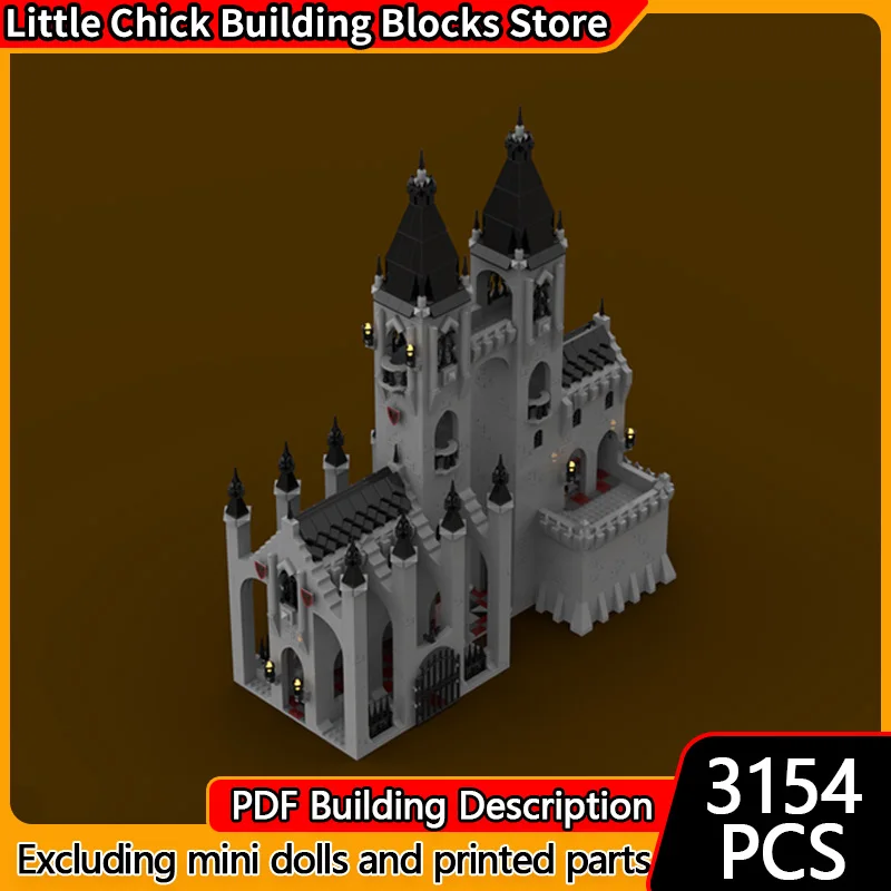 

Medieval Castle Model MOC Building Bricks Medieval Forest Castle Modular Technology Gifts Holiday Assemble Children Toys Suit