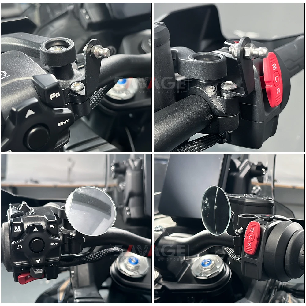 SAVAGE 360° Adjustable Motorcycle Side Mirror for CFMOTO IBEX 800