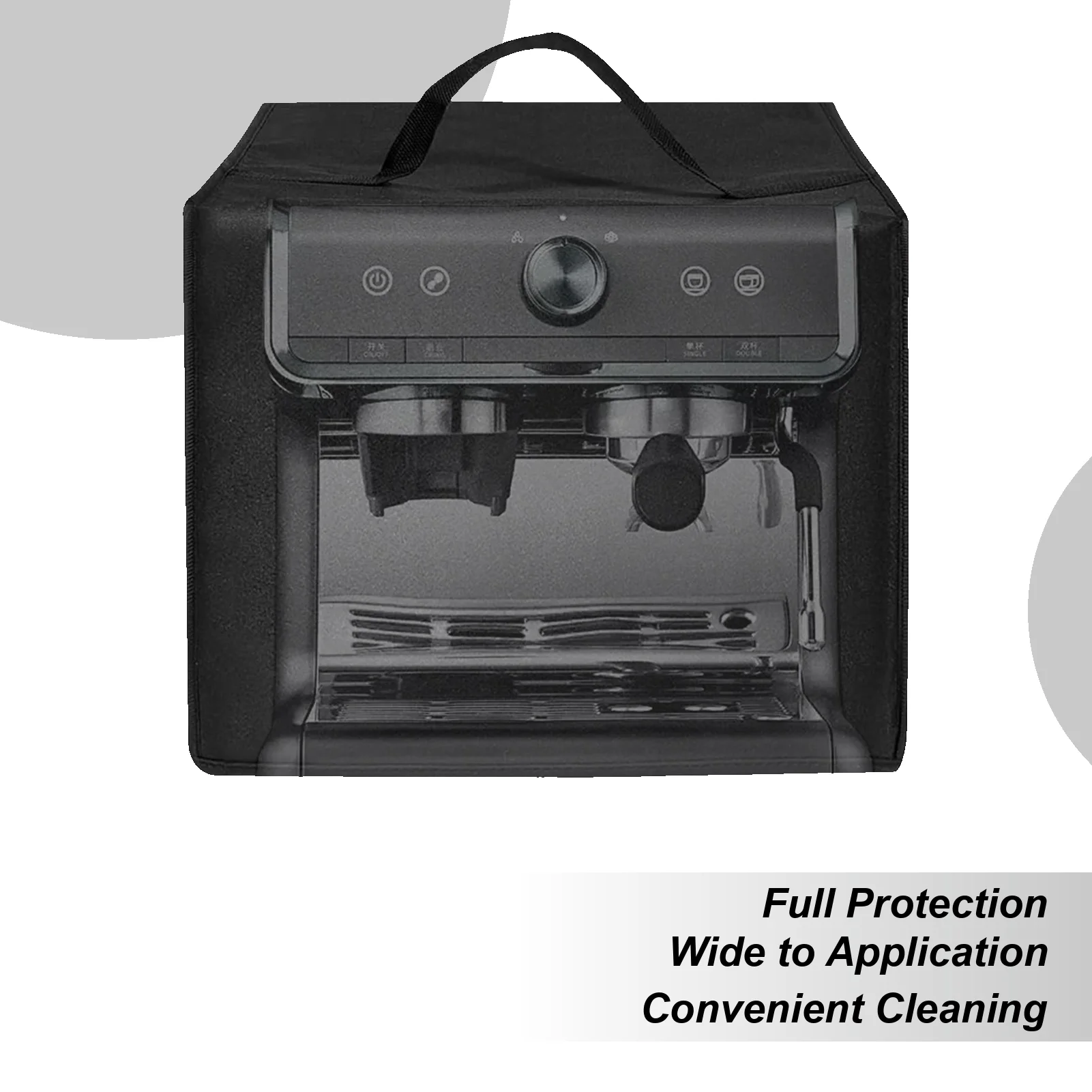

Пылезащитный чехол для кофемашины, водонепроницаемый защитный чехол для кофеварки с верхней ручкой, устойчивый к ультрафиолетовому излучению нейлоновый протектор для отеля