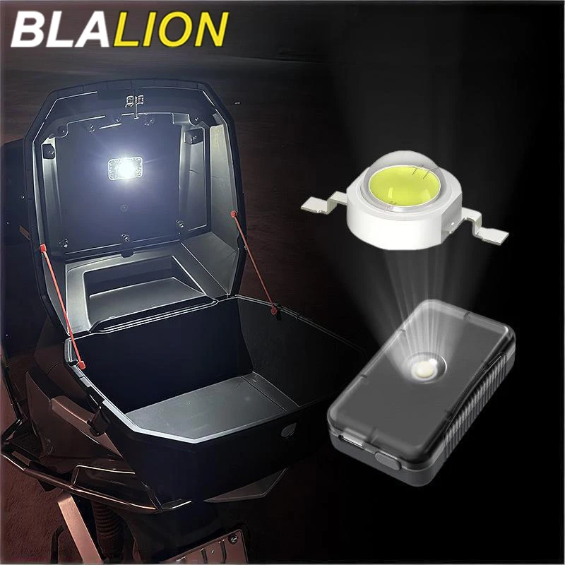BLALION Motorcycle Locomotive Box Sensor Light LED Tail Box Anti-Collision Lamp Convenient Outdoor Fishing Camping Night Light