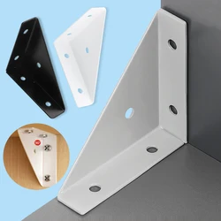 right triangle corner supports white gray black, wooden Furniture Corner Connector Fasteners Suitable for Beds, Cabinets