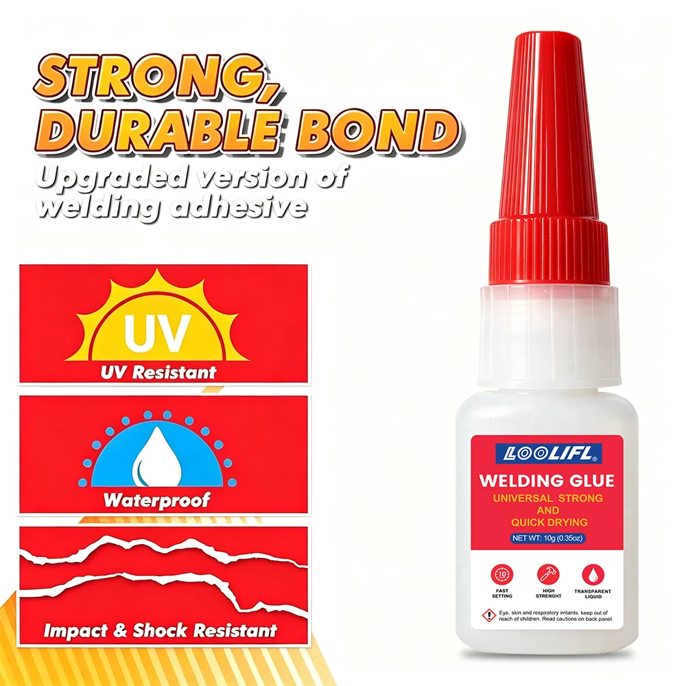 Welding Glue  Universal Strong Super Glue  Rapid Drying Waterproof  Instant Adhesive for Metal Plastic Ceramic Wood Glass Repair