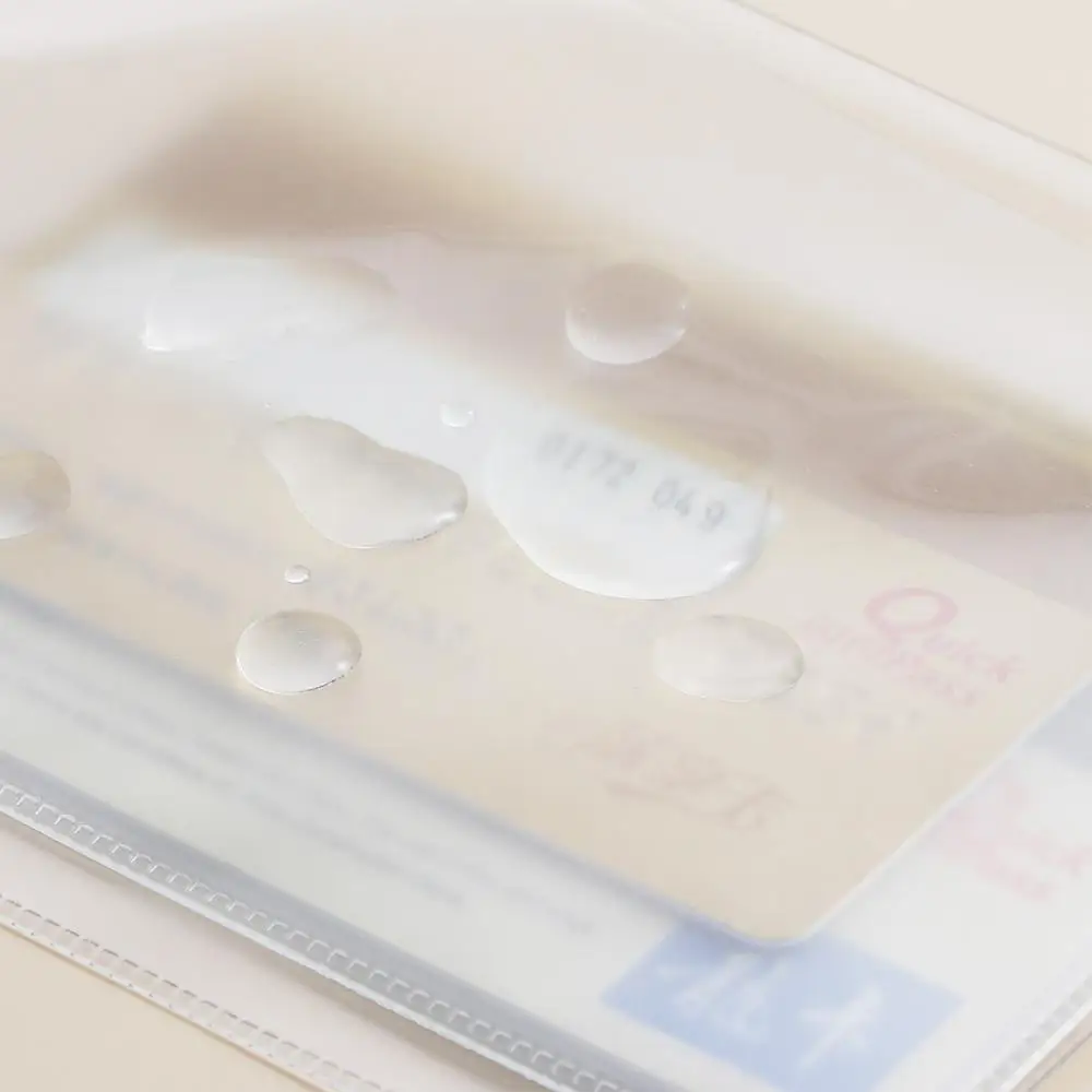 Document Bag Travel Organizer Clear Sleeve Waterproof Holder Transparent ID Card Protective Case Passport Case