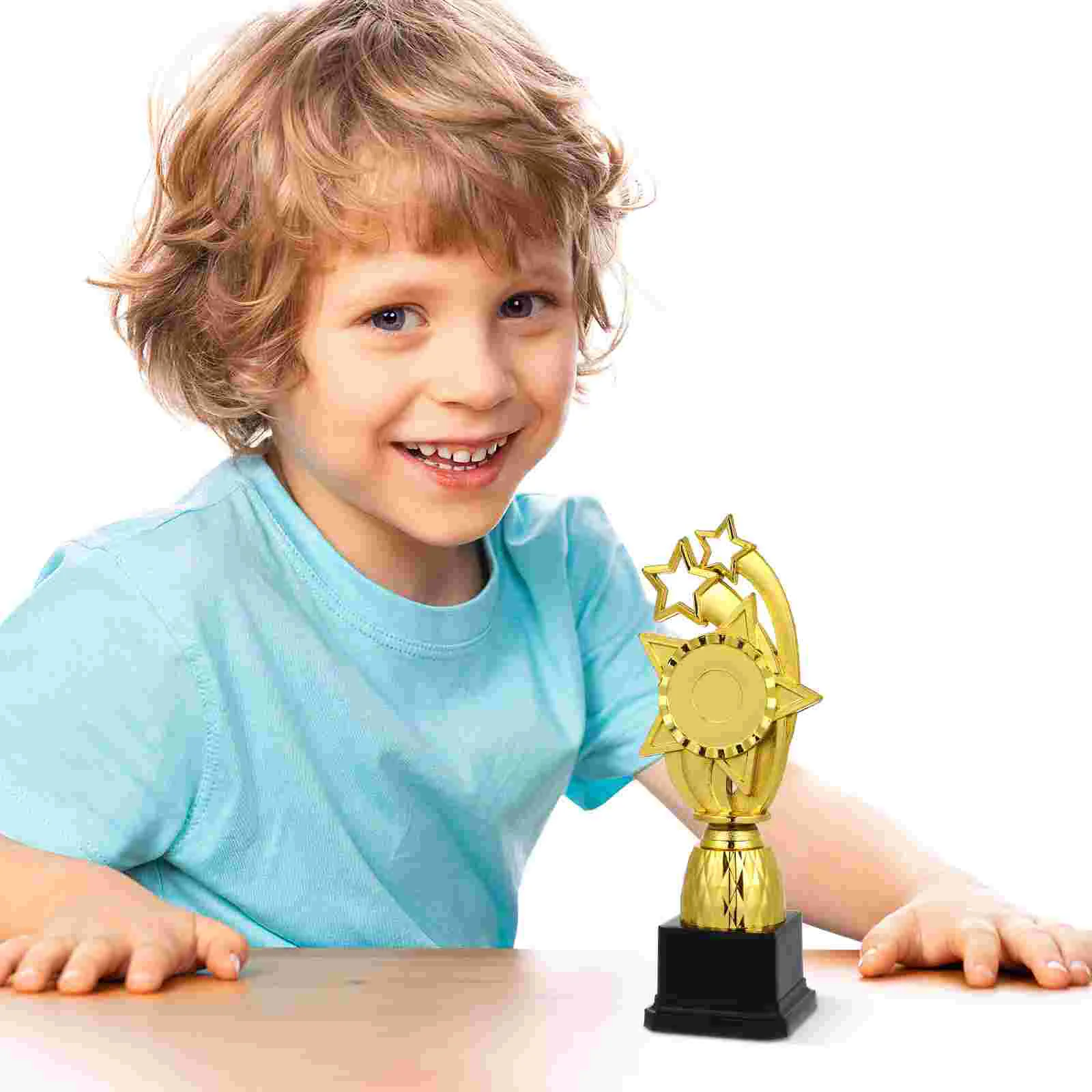 Toy Trophy Decorative Trophies Game Award Exquisite The Medal Gold Children Prop Golden Photo Delicate Small