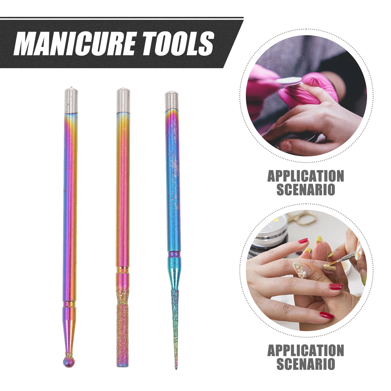 

1Set Premium Nail Polishing Heads Tungsten Steel Manicure Grinding Bits Nail Art Drill Accessories Manicure Tools