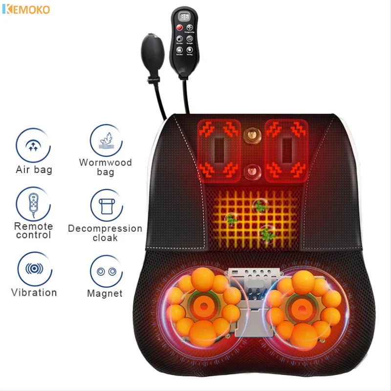 

Waist Shiatsu Massage Car Back Pillow Massager Muscle Ttraction Relax Heating Neck Massage Portable Body Pain Relif Massage