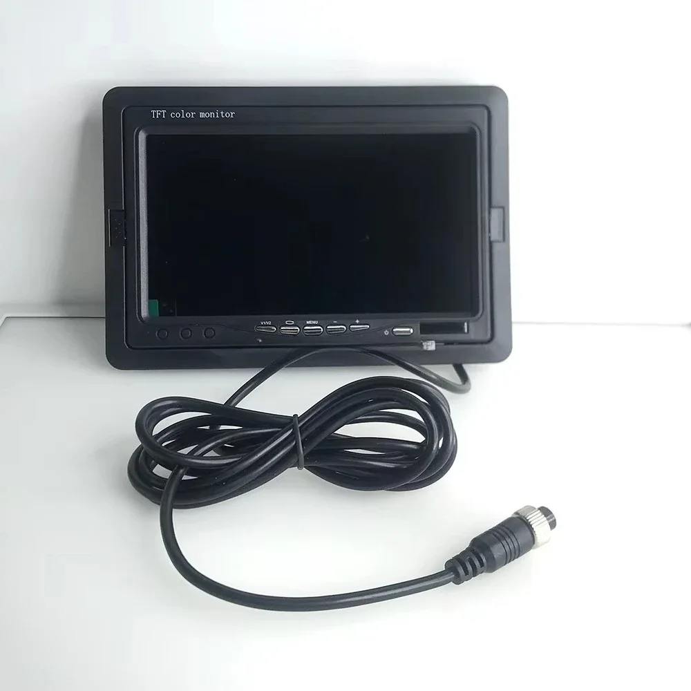 شاحنة حافلة MDVR مسند الرأس سيارة 1024x600p دقة رقيقة فيلم الترانزستور LCD RGB كاميرا احتياطية AHD/CVBS دعم 4 دبوس #4