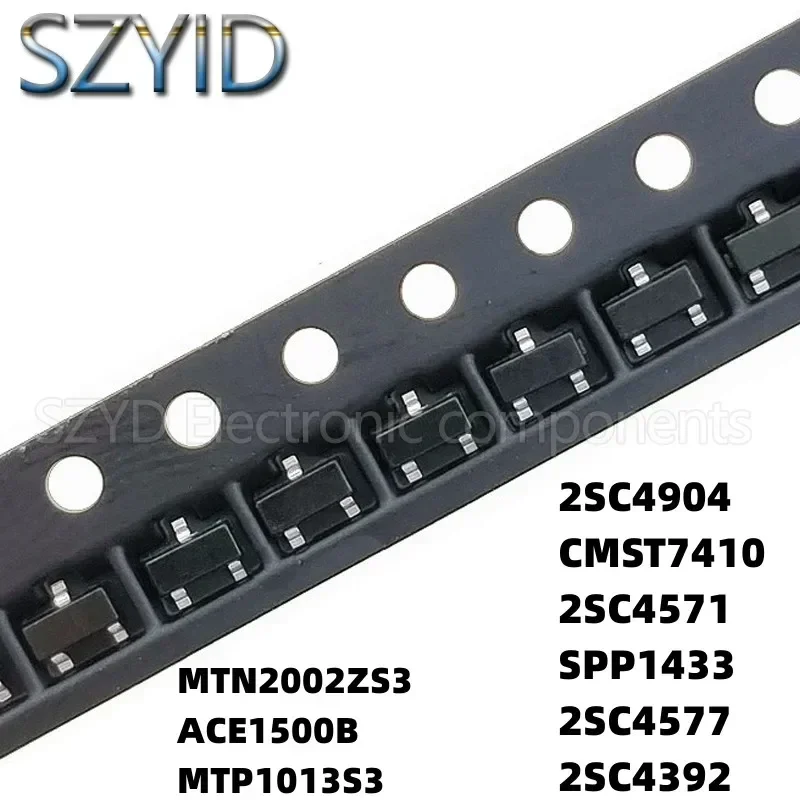 100PCS SOT323 MTN2002ZS3 ACE1500B MTP1013S3 2SC4904 CMST7410 2SC4571 SPP1433 2SC4577 2SC4392