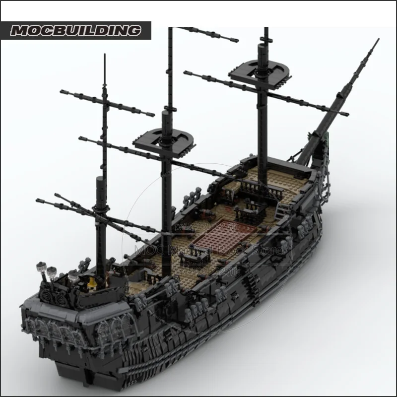 Klassieke filmclips Voyage Black Ship MOC Bouwsteen Slagschip Model Transport Zeilboot Technologie Bakstenen Speelgoed Geschenken