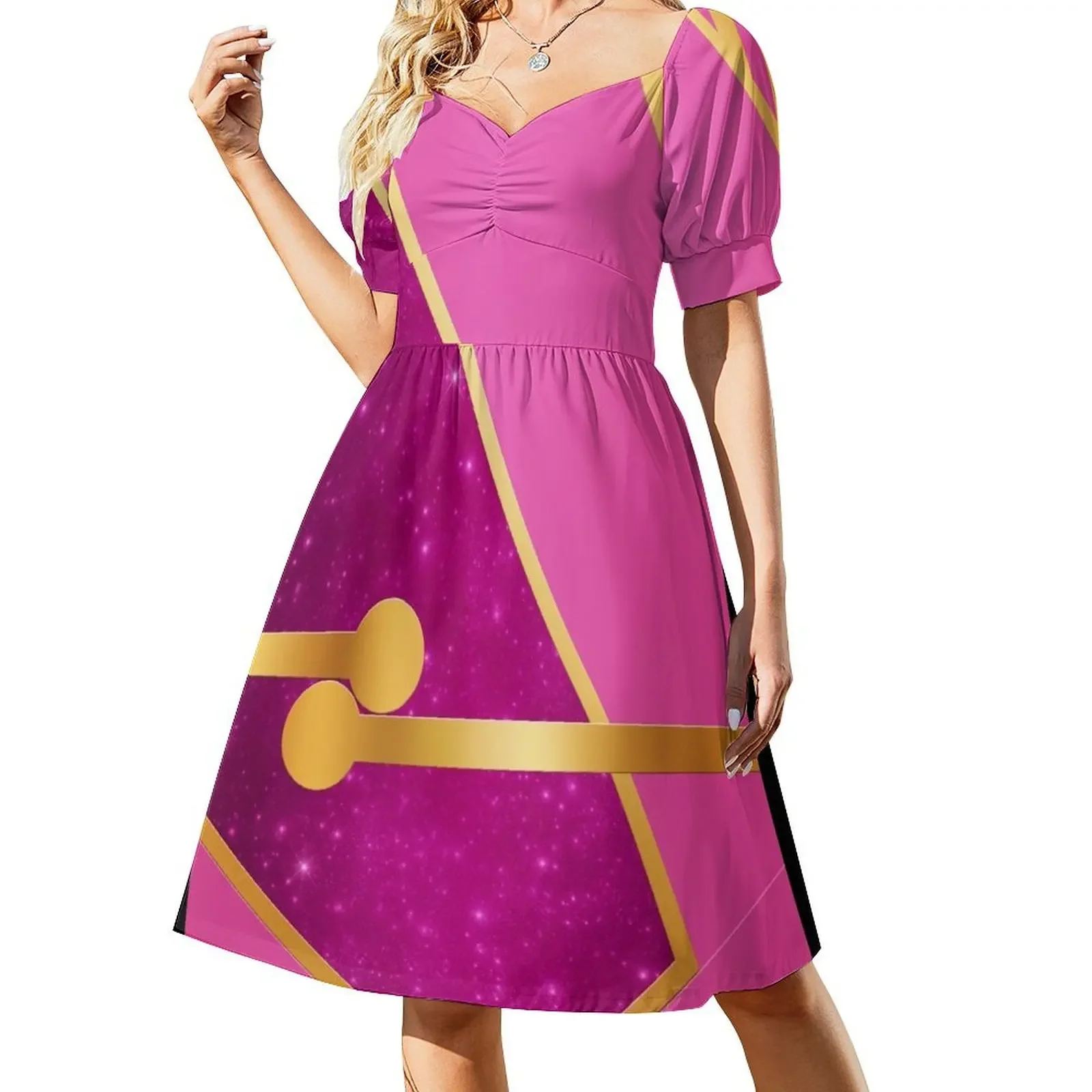 

Pink Solar Ranger Sleeveless Dress dress summer 2025 women Female clothing Dress