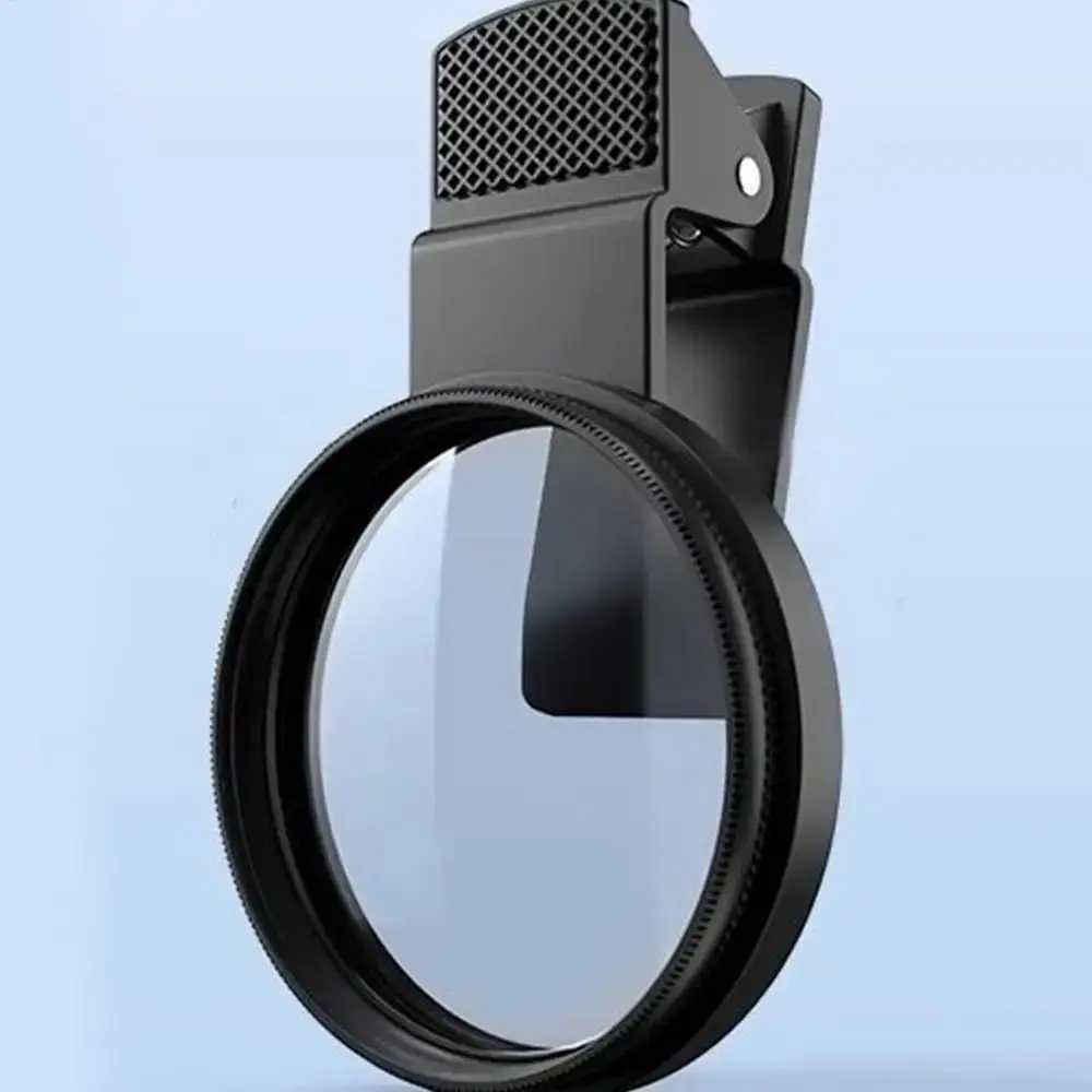 Filtro polarizador de telefone móvel de 52 mm de alta definição remove reflexos Filtro CPL com clipe circular