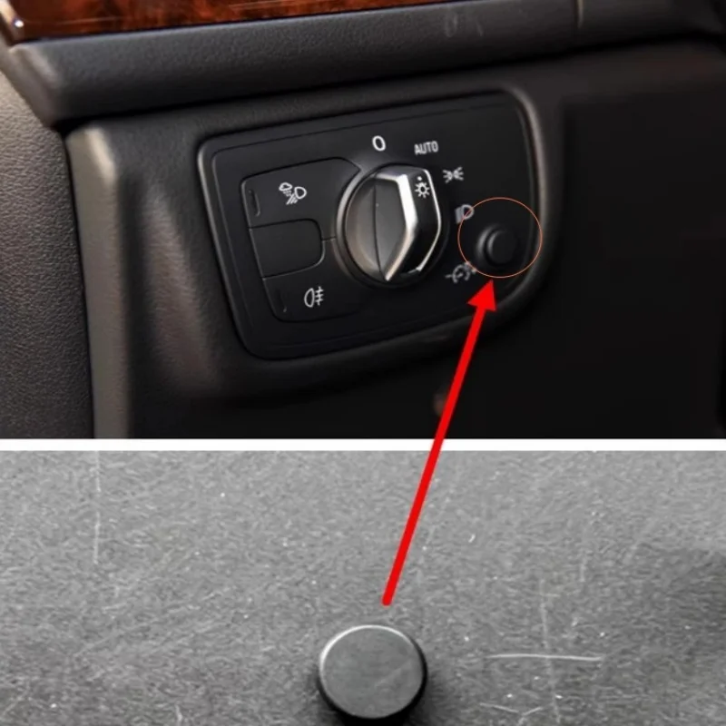 Suitable For Audi A6/A7 Headlight Switch Brightness Adjustment Knob Cover Automobiles Parts Accessories Car Decoration Stuff