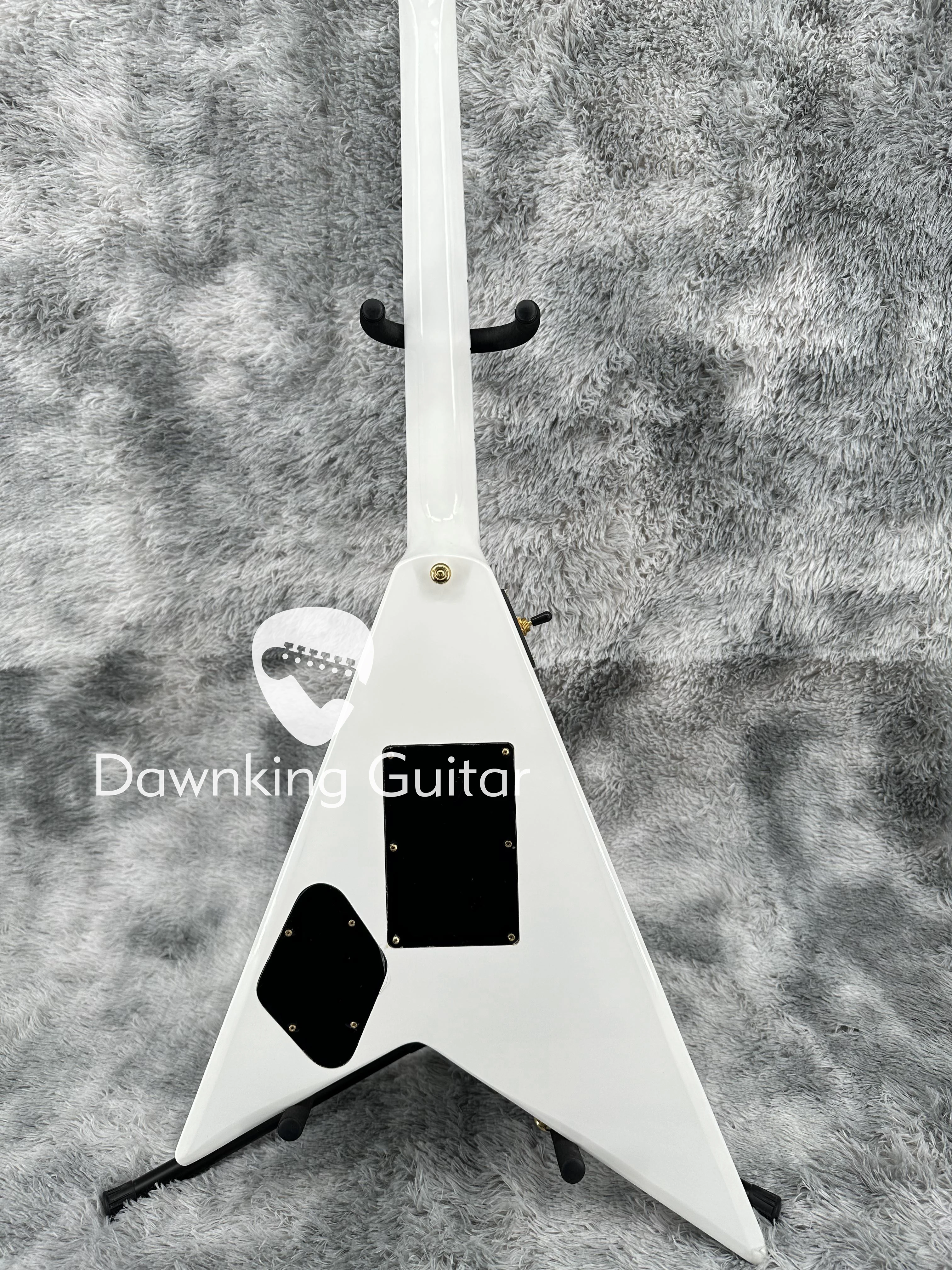 New factory customized electric guitar, Randy Rhoads V Flying White spot free shipping